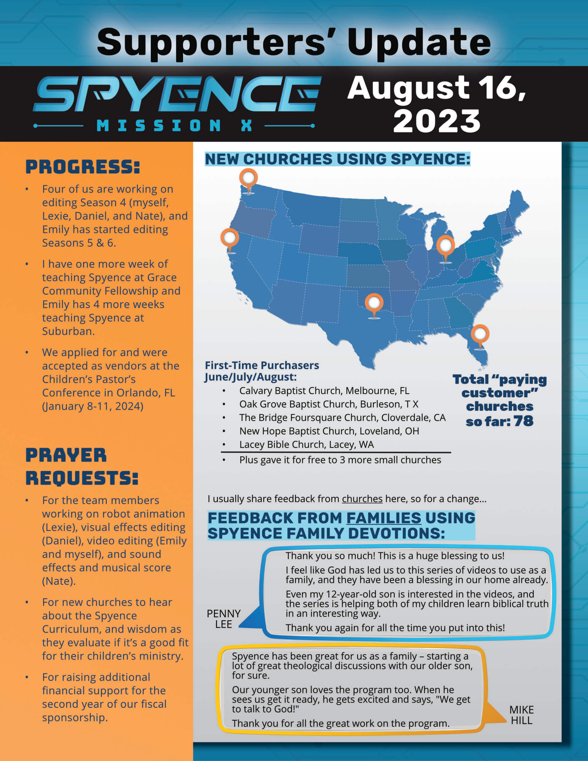 Spyence Update August 16, 2023